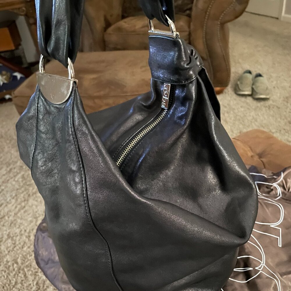 KOOBA Black Leather Hobo